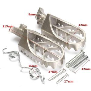 Pedane Poggiapiedi in Acciaio Inox per Moto CRF50 XR50 YZ85 YZ125 Pit Dirt Motor Trail Bike Motocross Pedana Anteriore - Product Image 2