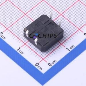 TS-KG1103-BB43F Tactile Switch Through hole Component THT,12x12mm Switch Single Pole Single Throw Round Button 2.5N Through Hole - Product Image 2