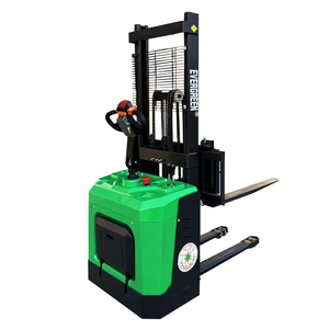 Carretilla elevadora eléctrica JG 1,5 T con soporte de 3m Apilador de paletas hidráulicas 1,5 t y horquilla móvil lateral Accionamiento y elevador estacionarios - Product Image 1