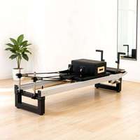 Reformer de Pilates en aluminium sur mesure avec certification CE, lit d'entraînement Pilates à rail CNC semi-élevé pour le yoga