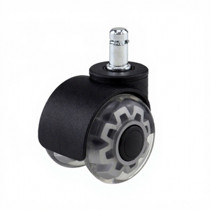 2 Zoll PU Doppelkugellager Bürostuhlrollen Zeitgenössisches Design Halbtransparent <span class=keywords><strong>5</strong></span> Stück/Set Schlafzimmer Lager Wohnzimmer - Product Image 1