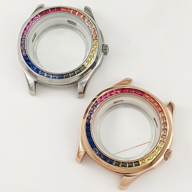Stainless Steel Automatic Mechanical Watch Case for Casual Men's Watch Modification NH35 Movement