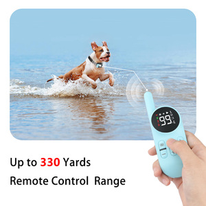 Dog Trainer <b>Remote</b> <b>Control</b> Collar 300m Range Sound <b>Vibration</b> For Dogs Light Blue - Product Image 4