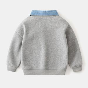 Nouveau <span class=keywords><strong>Pull</strong></span> Enfant 2024 Vêtements de Printemps Garçon Col Amovible <span class=keywords><strong>Pull</strong></span> Mode Sweat à Capuche Loisir pour Garçon - Product Image 4