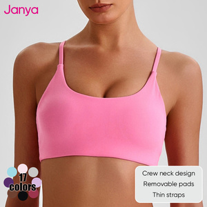 Top Deportivo Janya con Tirantes Finos para Gimnasio y Fitness, Sujetador Deportivo con Logotipo Personalizado, Espalda Descubierta, Secado Rápido, para Yoga y Deportes, para Mujer - Product Image 3