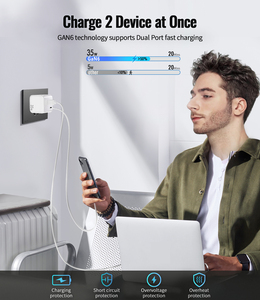 <span class=keywords><strong>Chargeur</strong></span> mural rétractable, <span class=keywords><strong>bloc</strong></span> <span class=keywords><strong>chargeur</strong></span> USB rapide 35W avec câbles rétractables pour <span class=keywords><strong>iPhone</strong></span> 14/13/12/11 Pro MAX/<span class=keywords><strong>XR</strong></span>/XS/8/7,iPad - Product Image 4