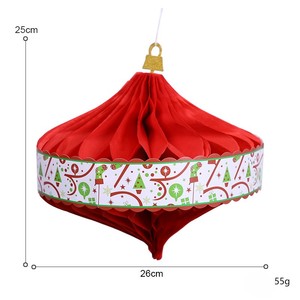 Vendita natalizia unica di carta a nido d'ape ciondolo a sfera decorazioni natalizie indimenticabili idee regalo - Product Image 3