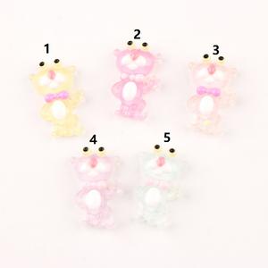 Breloques en résine en forme de panthère de dessin animé, cabochons plats pour slime, décoration de téléphone portable, artisanat DIY pour enfants - Product Image 6