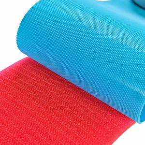 Liwei Eco-Friendly 100% Nylon Rectangle Single Sided Embroidered Hook Loop Fasteners for Baby Bibs Knee Pads Shoe Material - Product Image 2