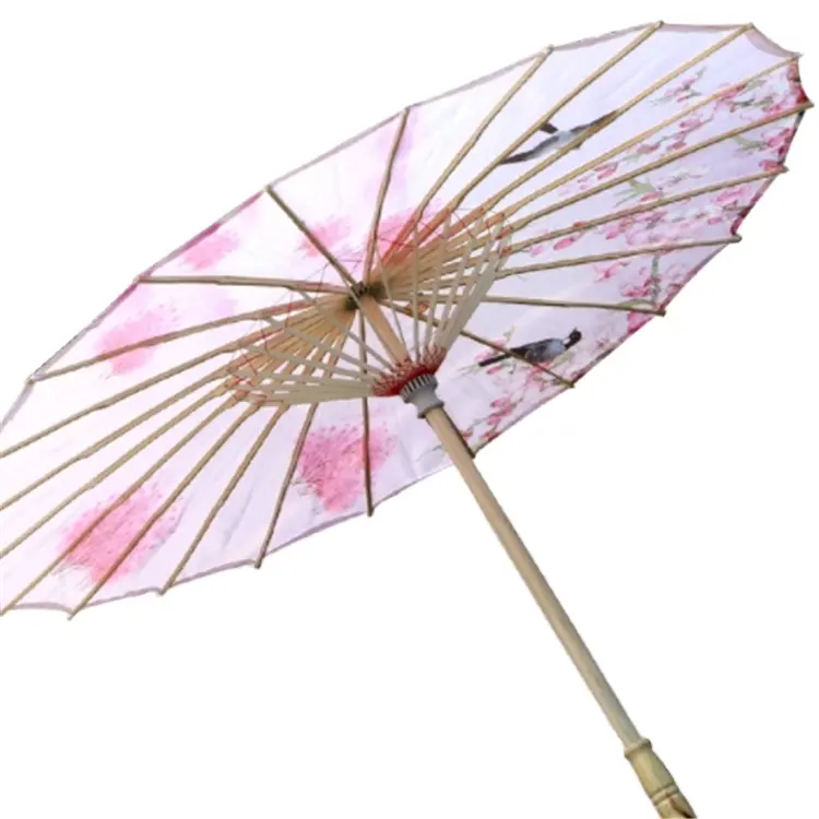 Dekorativer Regenschirm Frauen Kostüm Fotografie Requisiten Chinesischer Stil Öl Papier Regenschirm Seidenstoff Frauen Regenschirm