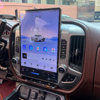 Autoradio MOOKAKA avec écran 15,6 pouces pour Chevrolet Silverado 2014-2018, CarPlay sans fil, écran tactile, lecteur vidéo, GPS Android, navigation