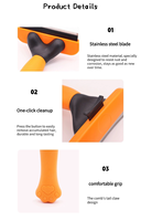 Peigne de toilettage professionnel pour animaux de compagnie (chats et chiens) à deux lames, accessoires pour animaux, brosse anti-poils pour chiens et chats