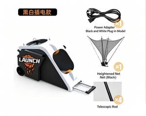 Machine de tir au basket-ball automatique avec rebondisseur, construction robuste en ABS et acier, pliable, usage intensif, intérieur/extérieur - Product Image 6
