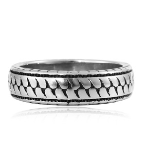 yunnique Men's <b>Titanium</b> Steel <b>Ring</b> Geometric Pattern Irregular Diamond Design Gift Jewelry FY280101 - Product Image 4