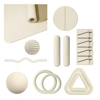 CZFIT Ensemble Essentiel de Pilates : Chaussettes de Yoga, Haltères en Silicone, Barre de Musculation, Anneau de Pilates, Poids de Cheville et de Poignet, Accessoires de Pilates