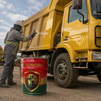 Peinture émail alkyde haute brillance séchage rapide anti-corrosion pour châssis de remorques, châssis de camions, semi-remorques