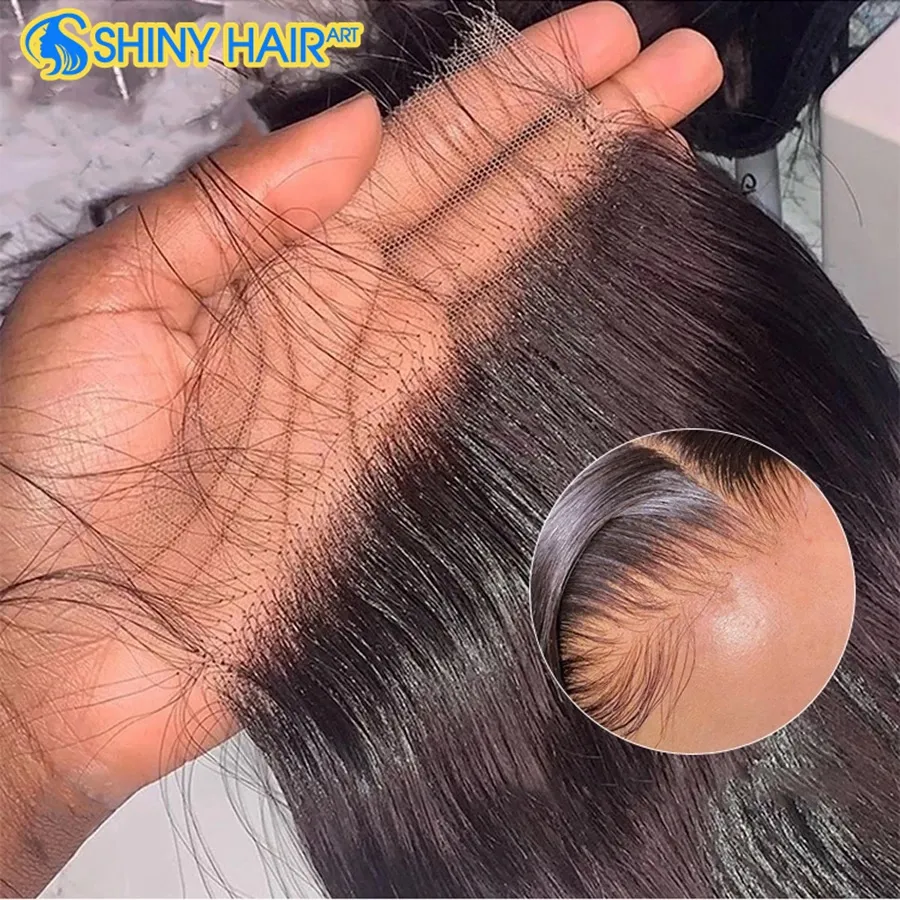 Wholesale Bundle Human Hair With Frontal And Closure ,Human Hair Bundles With Closure Set,Pre Plucked Baby Hair 5x5 Lace Closure
