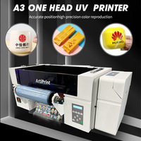 Imprimante UV Artiprint de 30cm pour petites entreprises, imprimante d'autocollants UV DX7 à 1 tête, rouleau d'imprimante UV DTF A3 à rouler