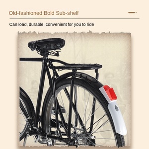 <span class=keywords><strong>Bicicletta</strong></span> Old-Fashioned <span class=keywords><strong>da</strong></span> <span class=keywords><strong>28</strong></span> Pollici a <span class=keywords><strong>28</strong></span> Barre per Uomo e Donna con Freno a Leva Classica Tradizionale e Nostalgica in Acciaio per Adulti - Product Image 3