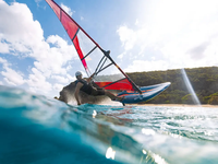 OEM voile 6.0/5.0/4.0 mètre carré vent surf voiles hydroptère planche avec voile planche vent fantastique aile gonflable FOIL boards