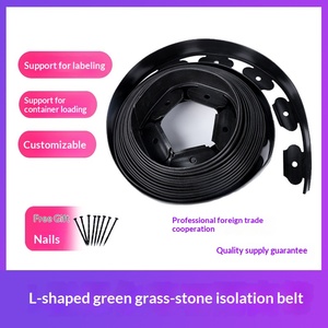 LTJY L-shaped Grass-rock Isolation Strip Landscaping Soil Retaining Board Lawn <b>Garden</b> Tree Ring Separator Root <b>Barrier</b> Model L5 - Product Image 2