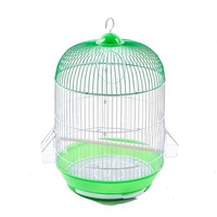 Nichoir portable pour oiseaux, nichoir coloré, durable, pour l'extérieur et l'intérieur, pour petits oiseaux de compagnie, cage à oiseaux circulaire plaquée or