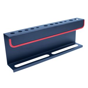 Rak sikat semprot multifungsi, dudukan sikat pembersih terpasang di dinding baja karbon 2 in 1 - Product Image 5