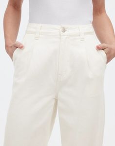 Nueva moda de alta calidad Casual Cowboy <span class=keywords><strong>Cargo</strong></span> pantalones blancos de cintura alta pantalones vaqueros sueltos para mujeres - Product Image 3