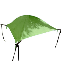 Traveller Custom ized Logo Camping Wasserdichte Hängematte Dreieck Baum Flach boden Bett Hängematten Grünes Zelt