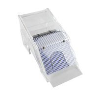 YH prix usine 1-2 ponts Mini chaussure de carte de poker en acrylique transparente Niuniu chaussure de carte à jouer à vendre