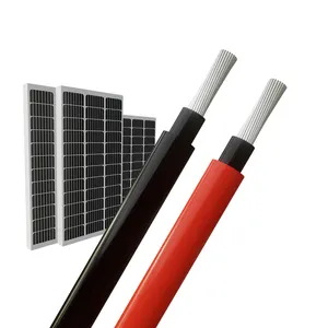 H1Z2Z2-K câble solaire pv Leader EN 50618 tuv xlpe panneau solaire chaleur photovoltaïque Dc power Wire câble de batterie