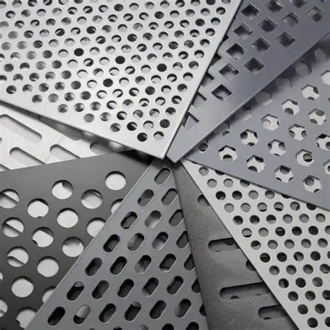 Lembaran Berlubang Logam Stainless Steel Aluminium, Lubang Bulat Tebal 5Mm 6Mm untuk Pagar
