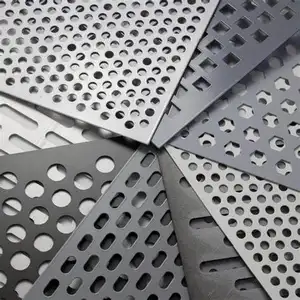 5mm 6mm Thick Round Hole Metal Aluminum Stainless Steel Perforated Sheet For Fencing