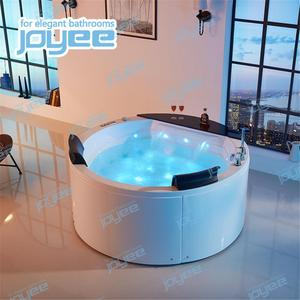 <span class=keywords><strong>Vasca</strong></span> da Bagno Idromassaggio JOYEE Freestanding Rotonda in Acrilico con Piano in Marmo, SPA Romantica <span class=keywords><strong>per</strong></span> 2 Persone - Product Image 1