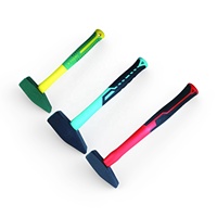 Marteau de machiniste de qualité industrielle 100g-2000g avec manche en fibre de verre, sécurisé pour les professionnels, idéal pour les travaux de construction et de bricolage, support OEM personnalisé