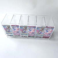 Support d'affichage en acrylique transparent à 6 emplacements pour booster pack Pokémon, distributeur de booster pack Pokémon