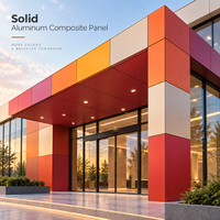 Panneau composite en aluminium revêtu de PVDF de 4 mm, 4x8 pieds, pour la construction de murs-rideaux
