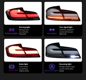 Gruppo Fanali Posteriori a LED Modificati con Indicatore di Direzione Dinamico per BMW Serie 5 F10 2011-2017, Montaggio Standard <span class=keywords><strong>F18</strong></span> - Product Image 3