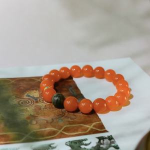 Bracelet en agate de Nanhong, design authentique, harmonie cosmique, connexion, amulette, météorite, pour collectionneur de minéraux haut de gamme - Product Image 5