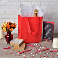 Meilleur sac à provisions non tissé écologique RTS à presser à chaud avec poignée rouge pour une utilisation en magasin