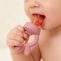 Sucette d'alimentation en silicone pour bébé avec moule à glaçons, sans BPA, pour l'autonomie alimentaire du bébé