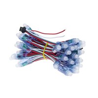 Vente en gros d'usine, lumières LED à pixels RGB programmables en couleur pleine, DC5V 12V WS2811, lumières de Noël, étanches IP65, 9 mm, 12 mm