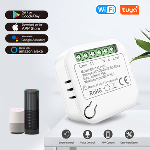 מתג קיר XZJ Wi-Fi דו-כיווני, מודולי בקרה חכמים, גודל מודול ניתן להסרה, ממסר עמיד למים, פאנל מגע, אפליקציית Smart Life, מקסימלי. 10A - Product Image 2