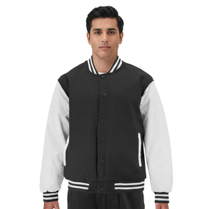 2026 <b>Top</b> Trending Wholesale Chenille Embroidererd Varsity College Baseball Jackets For Men Stand Collar Winter Men's Jackets - Product Image 1