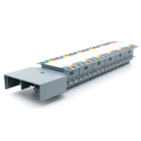 Assemblée de casserole de rail DIN Distribution d'énergie 250A MCB Barre omnibus principale triphasée 250A 50/60Hz Design compact