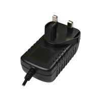 Adaptador de Corriente CA/CC de Pared de 28.8W 12V 2.4A con Enchufe Intercambiable para EE. UU., UE, Reino Unido y Australia, 5.5*2.1mm, OVP, OCP, SCP, CCTV, LED, POS, Humidificador, CE, RoHS, OEM