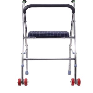 Aide à la marche en acier inoxydable, hauteur réglable, antidérapante, dispositif de soutien pour personnes âgées - Product Image 2
