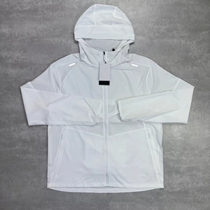 Fabrika toptan erkek yeni moda spor eşofman rüzgarlık bisiklet koşu için katı elastik bel kapatma koşu Veste - Product Image 6