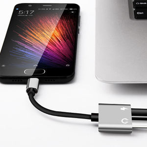 X315 directo de fábrica al por mayor para Huawei P20 tipo <span class=keywords><strong>C</strong></span> macho hembra Audio 3,5mm adaptador de conector de auriculares nuevo 2 en 1 móvil - Product Image 2