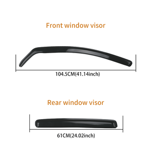 Déflecteurs de fenêtre latéraux intégrés, pare-soleil, pare-pluie, visière de ventilation pour Volkswagen <span class=keywords><strong>GOLF</strong></span> MK6 <span class=keywords><strong>5</strong></span> portes hayon 2008-2013 - Product Image 3